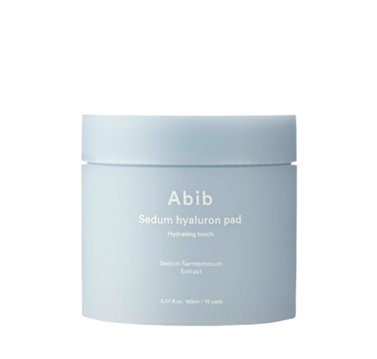 Abib - Sedum Hyaluron Pad Hydrating Touch - Dischetti idratanti per il viso - 165 ml/75 pezzi